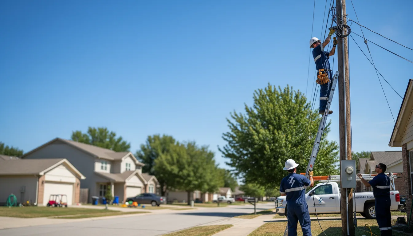 Residential electrician providing installation services in Midlothian, MD